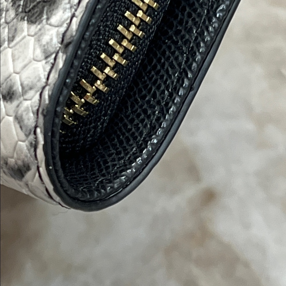 Aldo Silencer Monochrome Snake Print Clutch - Picture 3 of 10